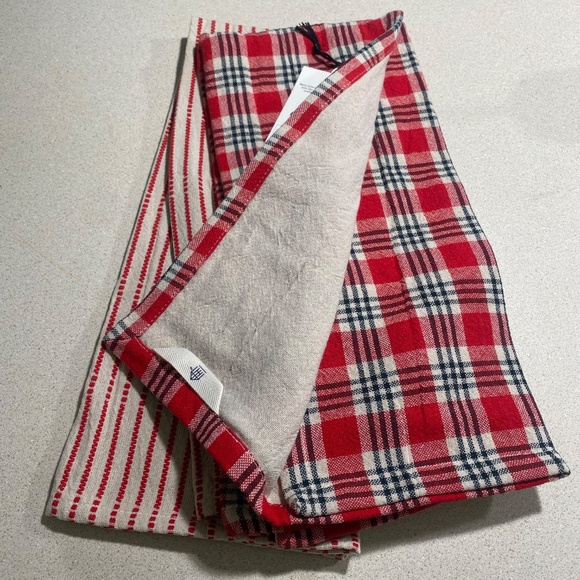 Magnolia Hearth & Hand Kitchen Dish Towel Signature Plaid Christmas Cotton NEW - Picture 6 of 8